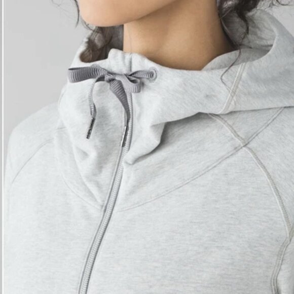 New w/Tag Lululemon Harmony Hoodie Light Gray RARE Sz 6 - Picture 6 of 8